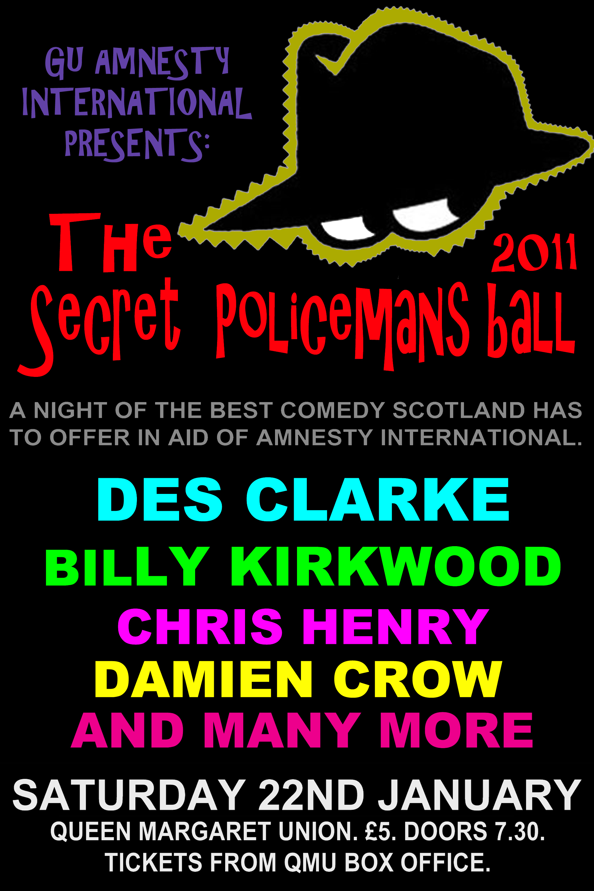 Glasgow University Amnesty International » The Secret Policeman’s Ball